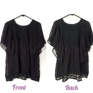 Kelly Black Medium Women's Top or Blouse